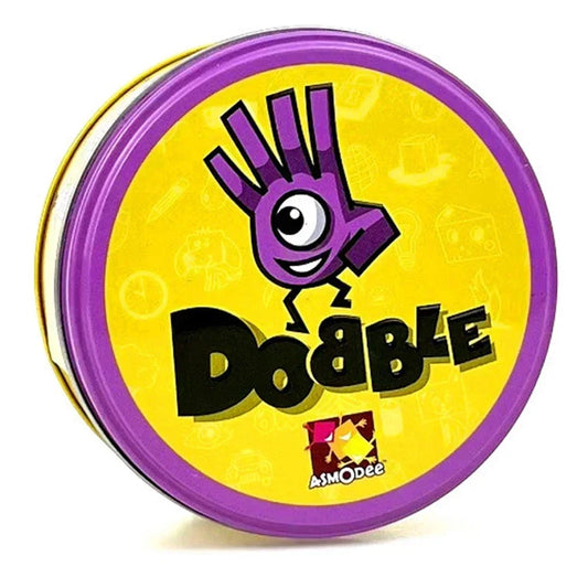 28 Styles Double juego carte Dobble jeu de cartes Table jeu de société pour Dobbles enfants HP boîte en métal carte correspondant jouets pour enfants