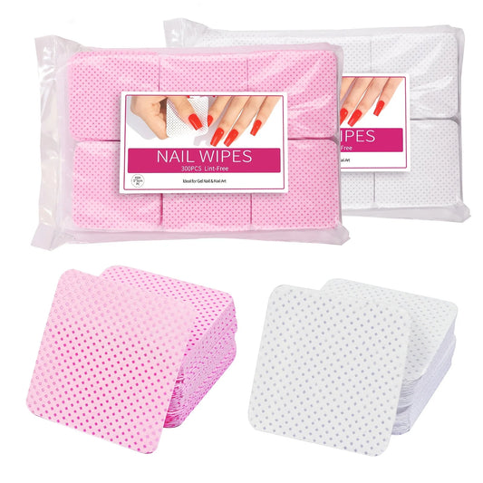 Lingettes dissolvantes pour vernis à ongles, tampons de nettoyage pour ongles, tampons à ongles non tissés pour femmes et filles, salon de beauté