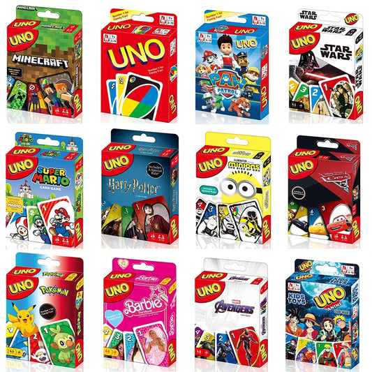 UNO FLIP! Jeu de société Pokémon Anime Dessin animé Pikachu Figure Motif Famille Drôle Divertissement uno Cartes Jeux Cadeaux de Noël