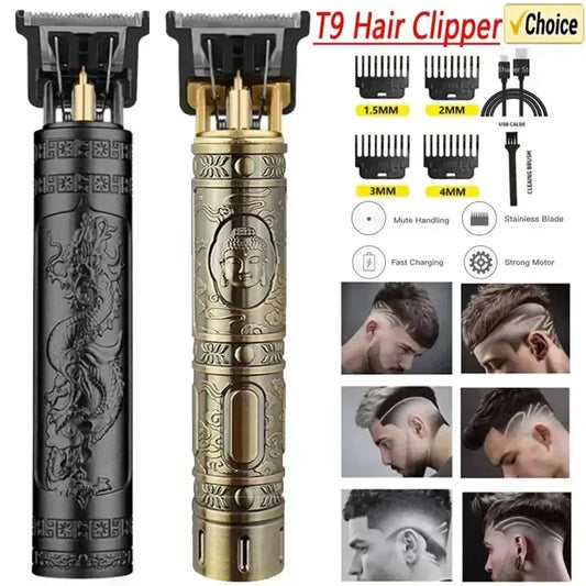 Tondeuse à cheveux T9 pour barbe et corps, tondeuse électrique pour couper les cheveux, barbier professionnel pour hommes